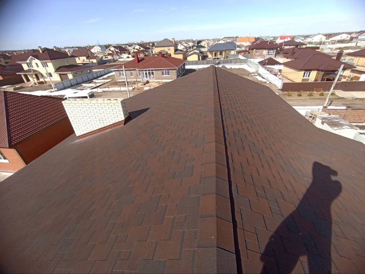 Гидроизоляция Ruflex Synthetic Plus на кровле