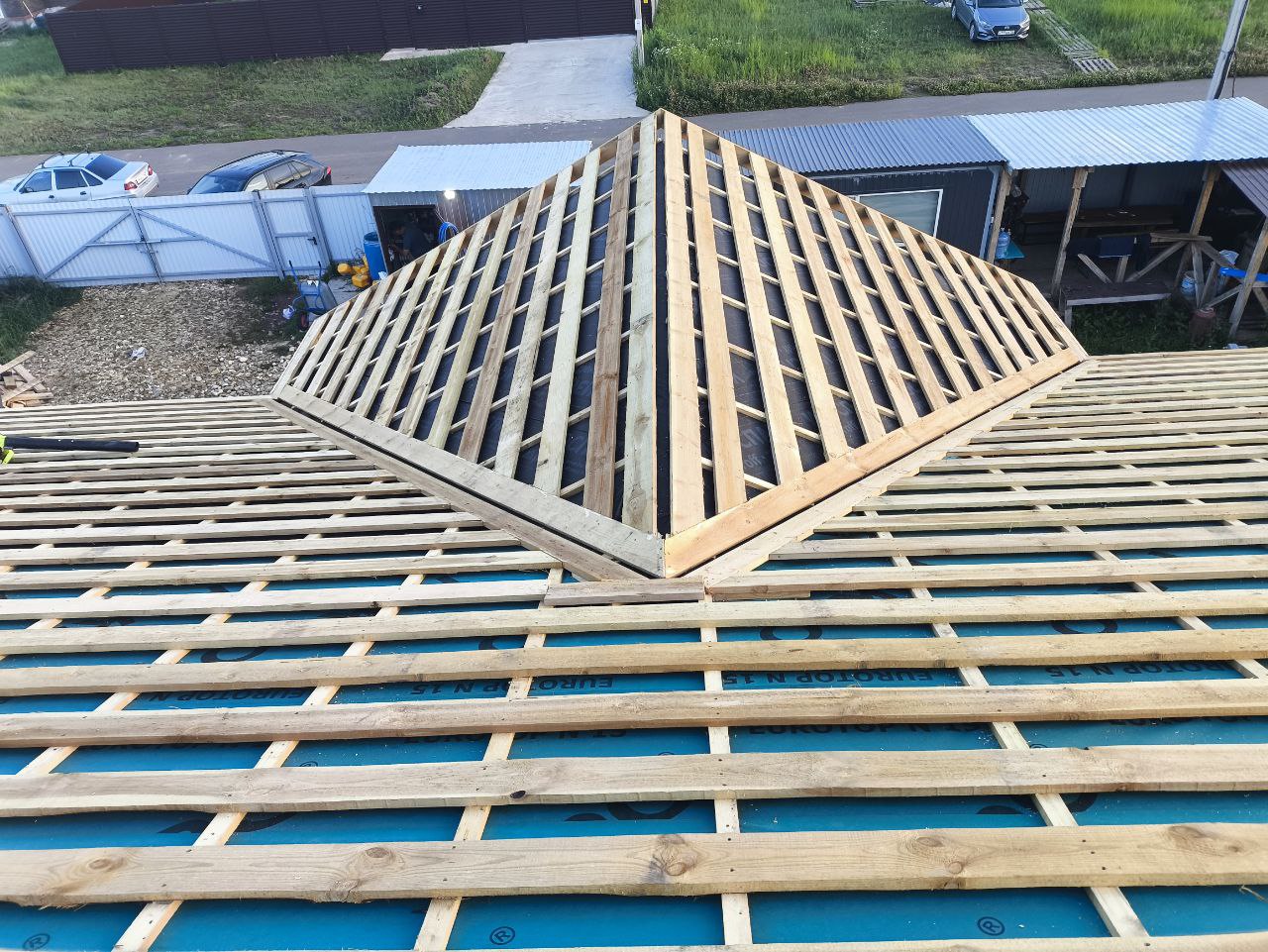 Процесс кровельных работ