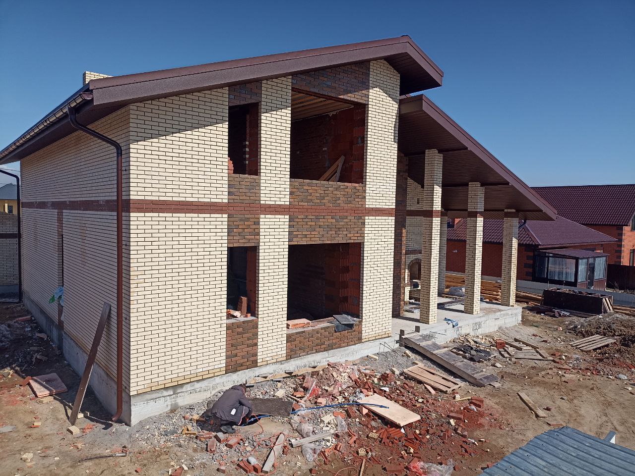 Процесс кровельных работ