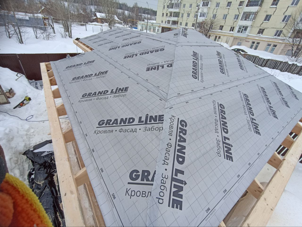 Процесс кровельных работ